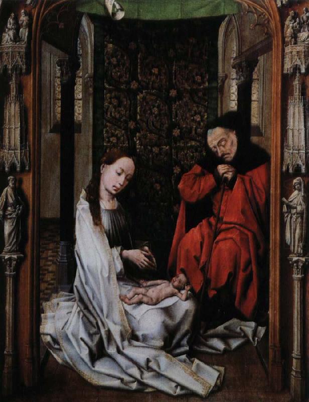Rogier van der Weyden kristi fodelse altartavlan i miraflores china oil painting image
